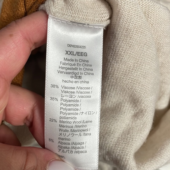 Madewell - Size XXL Colorblock Ashbury Mockneck Sweater MC029 - Picture 7 of 10